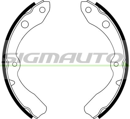 SIGMAUTO SFA668 - Bremžu loku komplekts autospares.lv