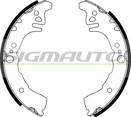 SIGMAUTO SFA681 - Bremžu loku komplekts autospares.lv