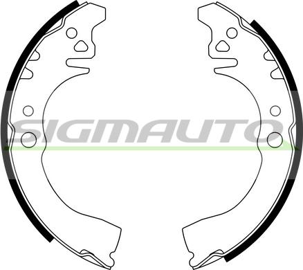 SIGMAUTO SFA676 - Bremžu loku komplekts autospares.lv