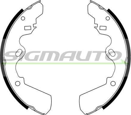 SIGMAUTO SFA056 - Bremžu loku komplekts autospares.lv