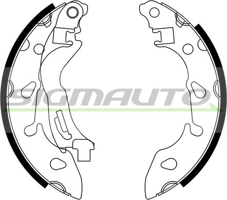 SIGMAUTO SFA189 - Bremžu loku komplekts autospares.lv