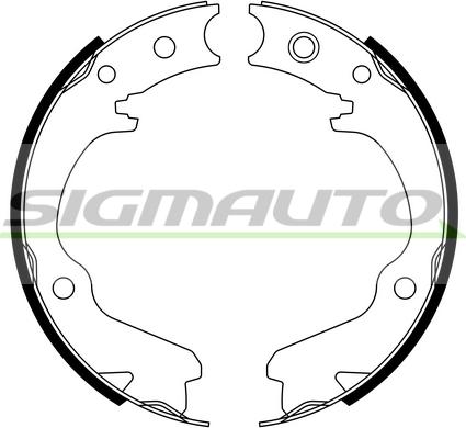 SIGMAUTO SFA891 - Комплект тормозов, ручник, парковка www.autospares.lv