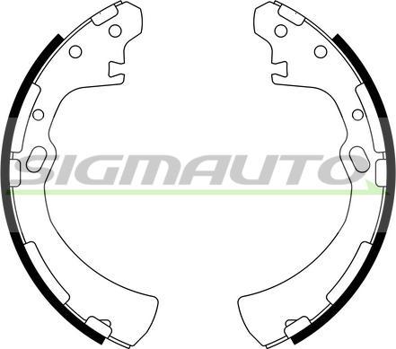 SIGMAUTO SFA849 - Brake Shoe Set www.autospares.lv