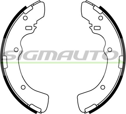 SIGMAUTO SFA819 - Bremžu loku komplekts www.autospares.lv