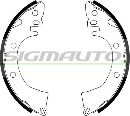 SIGMAUTO SFA810 - Bremžu loku komplekts autospares.lv