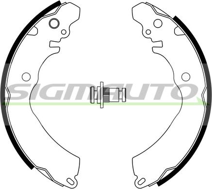 SIGMAUTO SFA818 - Bremžu loku komplekts www.autospares.lv