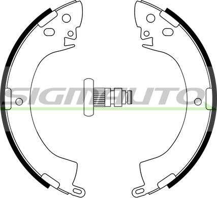 SIGMAUTO SFA813 - Bremžu loku komplekts www.autospares.lv