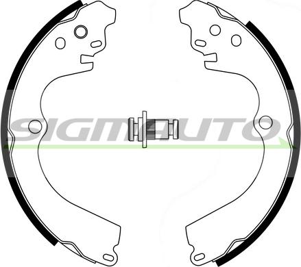 SIGMAUTO SFA884 - Brake Shoe Set www.autospares.lv