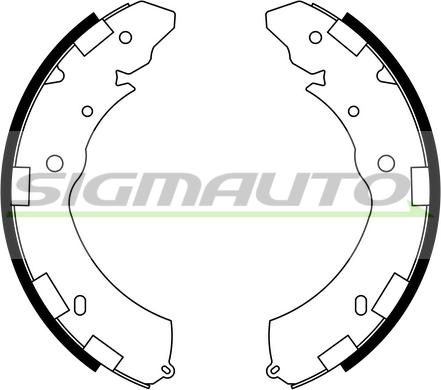 SIGMAUTO SFA833 - Bremžu loku komplekts www.autospares.lv