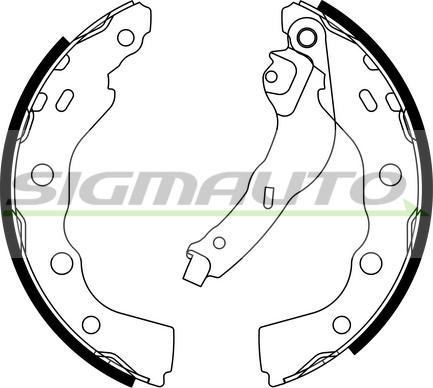 SIGMAUTO SFA823 - Bremžu loku komplekts autospares.lv