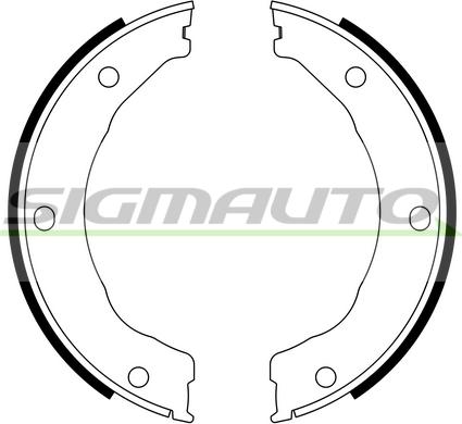 SIGMAUTO SFA246 - Bremžu loku kompl., Stāvbremze autospares.lv