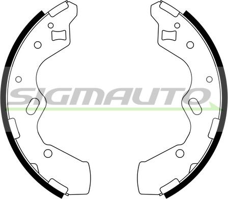 SIGMAUTO SFA796 - Bremžu loku komplekts autospares.lv