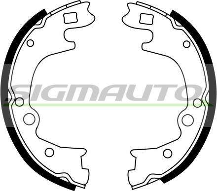 SIGMAUTO SFA748 - Bremžu loku kompl., Stāvbremze www.autospares.lv