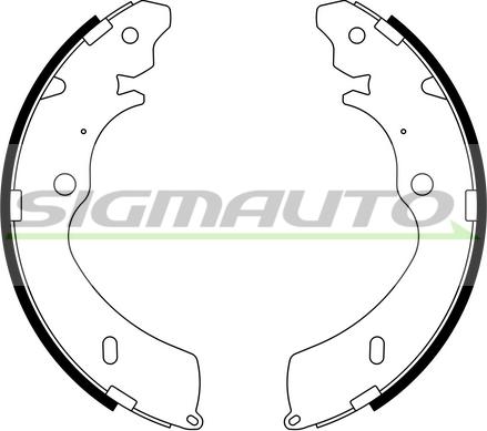 SIGMAUTO SFA756 - Bremžu loku komplekts autospares.lv