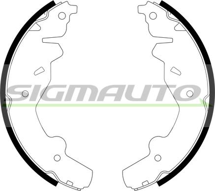 SIGMAUTO SFA763 - Bremžu loku komplekts www.autospares.lv