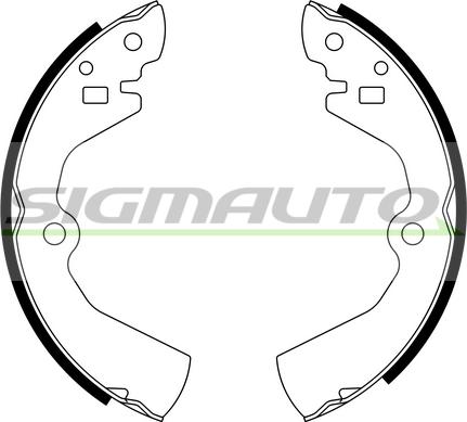 SIGMAUTO SFA734 - Bremžu loku komplekts autospares.lv