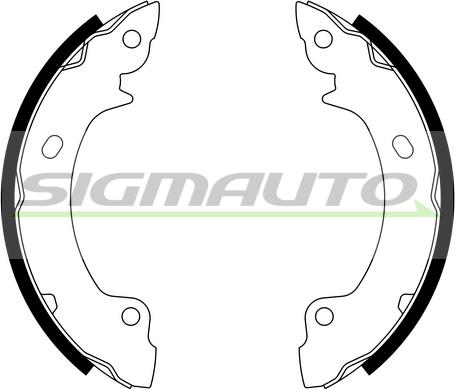 SIGMAUTO SFA731 - Bremžu loku komplekts www.autospares.lv