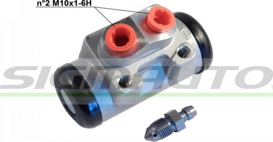 SIGMAUTO BC1570 - Колесный тормозной цилиндр www.autospares.lv