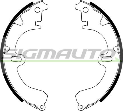 SIGMAUTO SFA930 - Brake Shoe Set www.autospares.lv