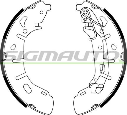 SIGMAUTO SFA148 - Bremžu loku komplekts autospares.lv