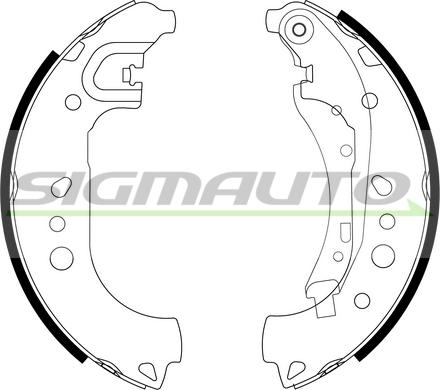 SIGMAUTO SFA332 - Bremžu loku komplekts autospares.lv