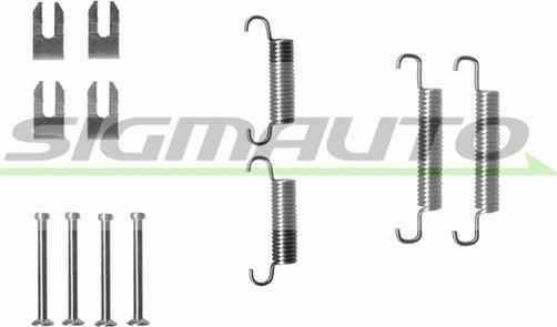 SIGMAUTO SK0839 - Piederumu komplekts, Bremžu loki www.autospares.lv