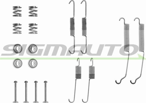 SIGMAUTO SK0701 - Piederumu komplekts, Bremžu loki autospares.lv