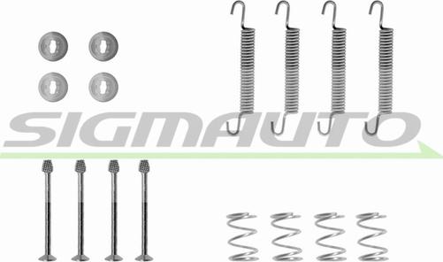 SIGMAUTO SK0711 - Piederumu komplekts, Bremžu loki www.autospares.lv