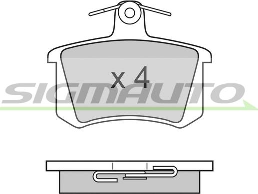 SIGMAUTO SPA612 - Brake Pad Set, disc brake www.autospares.lv