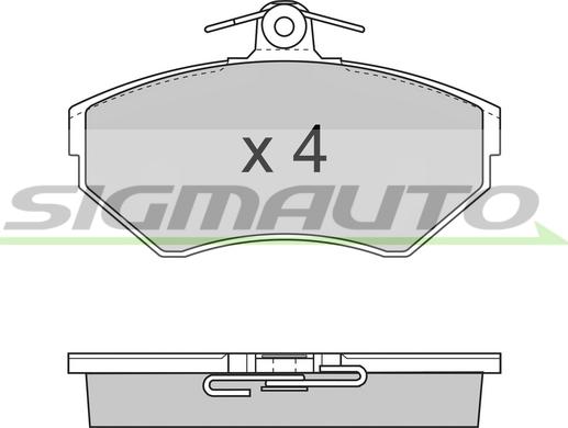 SIGMAUTO SPA674 - Bremžu uzliku kompl., Disku bremzes www.autospares.lv