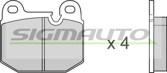 SIGMAUTO SPA144 - Brake Pad Set, disc brake www.autospares.lv