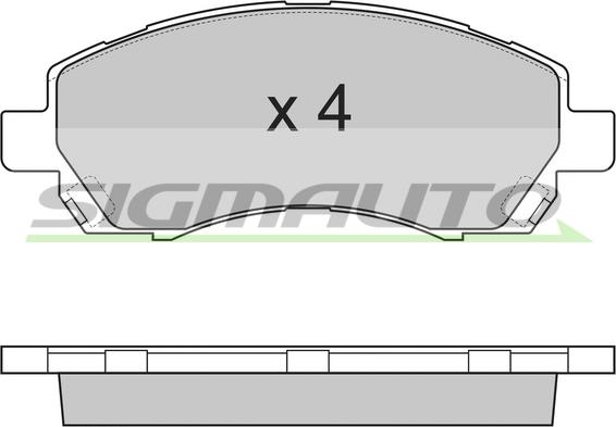 SIGMAUTO SPA820 - Bremžu uzliku kompl., Disku bremzes www.autospares.lv