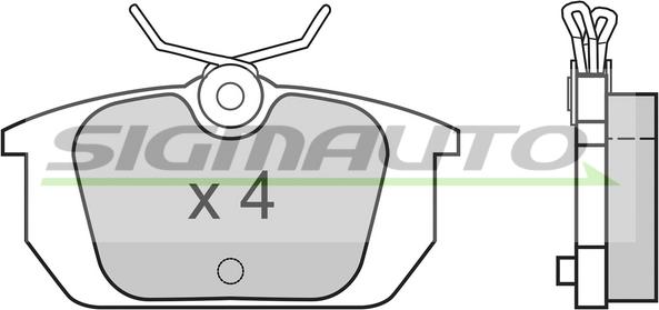 SIGMAUTO SPA313 - Brake Pad Set, disc brake www.autospares.lv