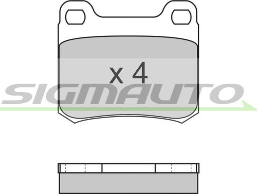 SIGMAUTO SPA227 - Brake Pad Set, disc brake www.autospares.lv