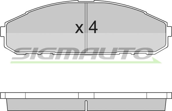 Nipparts N3601108 - Bremžu uzliku kompl., Disku bremzes www.autospares.lv