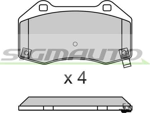 SIGMAUTO SPB675 - Bremžu uzliku kompl., Disku bremzes www.autospares.lv