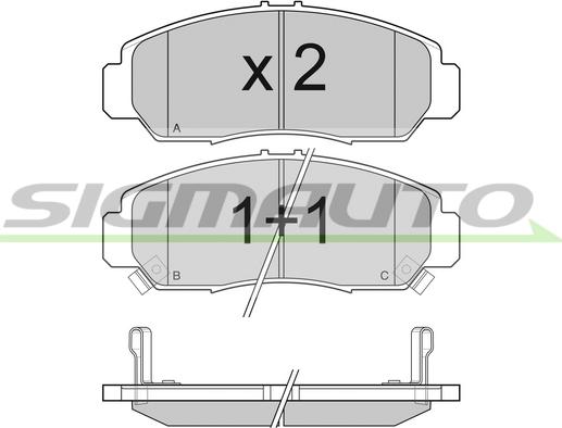 Remsa 0747.02 - Тормозные колодки, дисковые, комплект www.autospares.lv