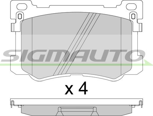 Ashika 50H20 - Bremžu uzliku kompl., Disku bremzes autospares.lv