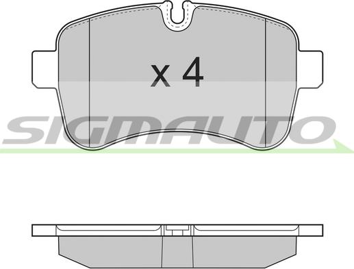 SIGMAUTO SPB315TR - Bremžu uzliku kompl., Disku bremzes www.autospares.lv