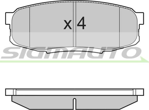 Mando MBF010368 - Тормозные колодки, дисковые, комплект www.autospares.lv