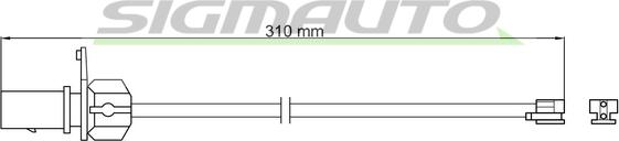 SIGMAUTO WI0966 - Indikators, Bremžu uzliku nodilums www.autospares.lv