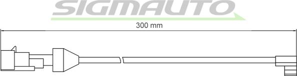 SIGMAUTO WI0902 - Warning Contact, brake pad wear www.autospares.lv