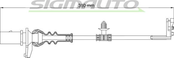 SIGMAUTO WI0911 - Indikators, Bremžu uzliku nodilums www.autospares.lv