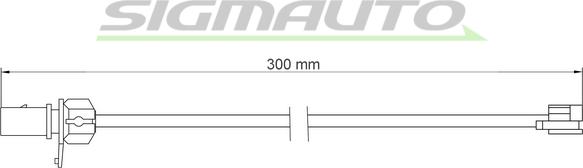 SIGMAUTO WI0935 - Indikators, Bremžu uzliku nodilums www.autospares.lv