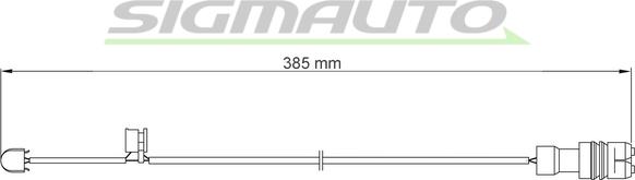 SIGMAUTO WI0556 - Сигнализатор, износ тормозных колодок www.autospares.lv