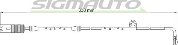 SIGMAUTO WI0566 - Indikators, Bremžu uzliku nodilums autospares.lv