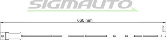 SIGMAUTO WI0522 - Сигнализатор, износ тормозных колодок www.autospares.lv