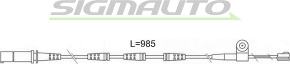 SIGMAUTO WI0695 - Сигнализатор, износ тормозных колодок www.autospares.lv