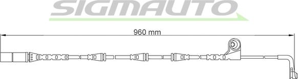 SIGMAUTO WI0640 - Indikators, Bremžu uzliku nodilums www.autospares.lv