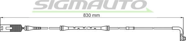 SIGMAUTO WI0608 - Indikators, Bremžu uzliku nodilums www.autospares.lv